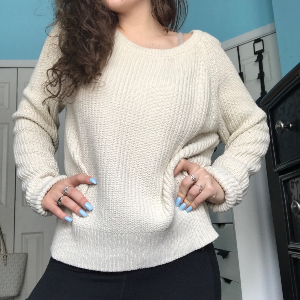 Forever 21 tan knit sweater